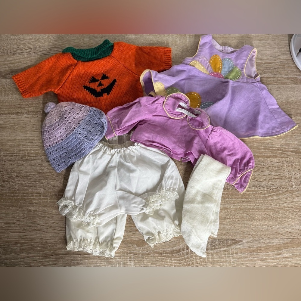 Lot Of Seven Clothes For Dolls Plush Stuffed Animals